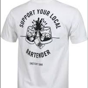 Nwot Sketchy Tank Bartender T Shirt